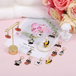 Подвеска из сплава эмали на тему Хэллоуина HJEW-SW00031