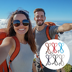 6шт. 6-х цветный ремешок из искусственной замши для очков&nbsp;AJEW-CL0001-48B