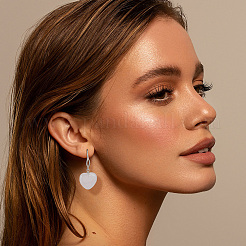 1 пара 925 сережек-крючков из стерлингового серебра&nbsp;STER-BC0003-61