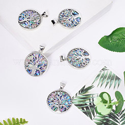 Имитация смолы / оболочка пауа / подвеска в виде ушка&nbsp;RESI-S376-24