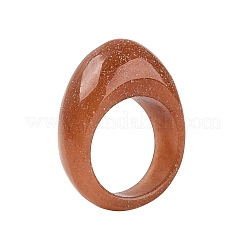 Fingerringe aus natürlichem rotem Aventurin für Damen und Herren&nbsp;G-Q601-20B