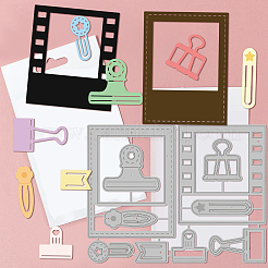 Углеродистая сталь разрезает трафареты DIY-WH0309-1067