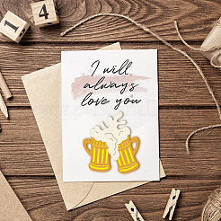 Трафареты для резки углеродистой стали с пивной тематикой DIY-WH0309-1312