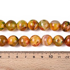 Окрашенные естественный агат бисер пряди G-T142-04