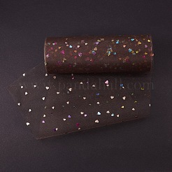 Nastri a rete decorati con paillettes glitterate a cuore&nbsp;OCOR-BC0007-26