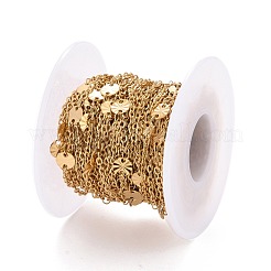 Цепи из плоского круглозвенного кабеля из нержавеющей стали 304 с вакуумным покрытием PVD CHS-E006-07G