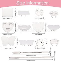 Сплав и нержавеющая сталь 430 и 410 палитра и двойная ложка палитра шпатели палка стержень MRMJ-FG0001-13