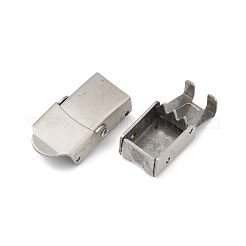 Застежки для часовых ремешков из нержавеющей стали 304 STAS-U055-01B-P