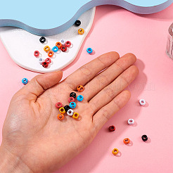 35 шт. двухцветные окрашенные бусины из сплава&nbsp;FIND-TA0004-57