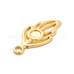 Placcatura ionica (ip) 304 impostazioni cabochon pendente in acciaio inossidabile&nbsp;STAS-F282-13G