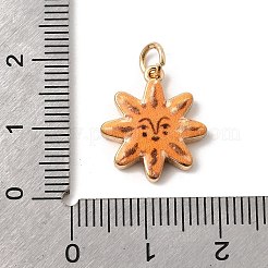 Латунные подвески с принтом&nbsp;KK-H253-01A-G