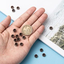 Латунные бусины-рондель из стразов&nbsp;RB-H035-29