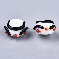 Ручной работы ухабистым Шарики Lampwork&nbsp;LS-LAMP-S194-006A