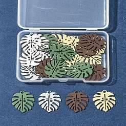 24 шт. 4-х цветные подвески из сплава&nbsp;ENAM-FS0002-28