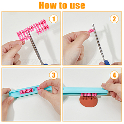 4 набор из 4-х видов пластиковых штампов для печенья с буквами pp и пластиковыми формами&nbsp;DIY-FH0007-65