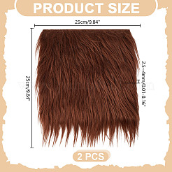 Tessuto quadrato pelliccia sintetica&nbsp;AJEW-WH0348-615A