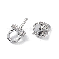 Латунь с дужками из кубического циркония KK-B087-13A-P