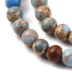 Gefärbte natürliche Regalit/Imperial Jaspis/Meeressediment Jaspis Perlen Stränge&nbsp;X-G-B124-C02-15