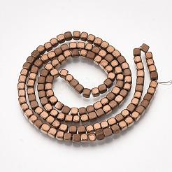 Electroplate non magnetici ematite sintetico fili di perline&nbsp;G-Q467-11E