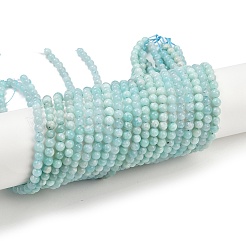 Природных амазонит бисер нитей G-F461-12-4mm-01