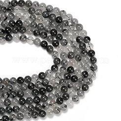 Natürliche schwarze Turmalinquarzperlenstränge&nbsp;GG-CBA20C8-A01-8MM