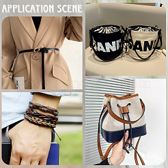 Плоский шнур из искусственной кожи длиной 10 м.&nbsp;WL-GF0001-33B