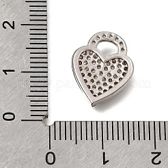 Colgantes de circonita cúbica transparente con micropavé de latón para el día de San Valentín&nbsp;KK-K427-45P