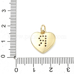 Pendenti in zirconi cubici trasparenti in micro pavè di ottone&nbsp;KK-D229-01G-18