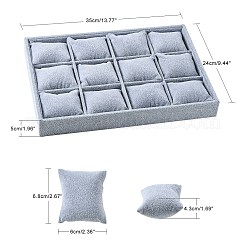 Дерево покрыто бархат браслет ювелирных часовых дисплеев&nbsp;LS-BDIS-F001-01