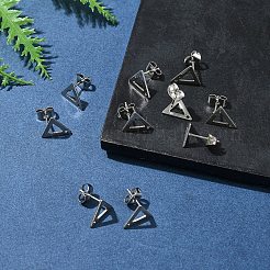 201ステンレススチールスタッドピアス金具10個、穴付き  304ステンレス鋼のピンとイヤーナット  オーバル  10x9mm  穴：1mm  ピン：0.8mm&nbsp;EJEW-FS0001-14A