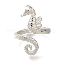 Полка покрытие латунь открытые манжеты перстни для женщин мужчин RJEW-C112-01P