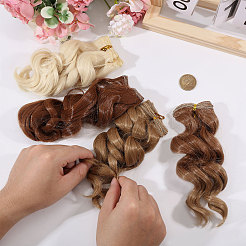 4 Stück Puppenhaare aus Hochtemperaturfaser in 4 Farben&nbsp;DIY-GL0006-26