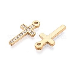 Подвески из нержавеющей стали 304 с микропаве из прозрачных кубических цирконий&nbsp;STAS-N125-01G