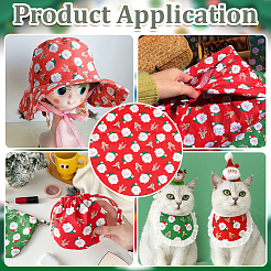 1м рождественской хлопчатобумажной ткани&nbsp;DIY-PH0030-64A