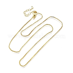 Ожерелья из латунной цепочки-коробки толщиной 1 мм NJEW-M108-11G