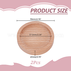 Bandejas de madera para exhibición de joyas&nbsp;ODIS-WH0086-229