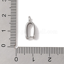 変色しない304ステンレススチール製アイスピックピンチベイル  ステンレス鋼色  15x5mm  穴：2mm  ピン：0.8mm&nbsp;STAS-Z058-01P-07