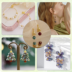 120 шт. 3 комплекта фурнитуры для сережек-гвоздиков из нержавеющей стали 304 и 202 и латуни FIND-AR0003-85