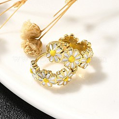 Серьги-кольца из нержавеющей стали 304 для женщин EJEW-C096-46G