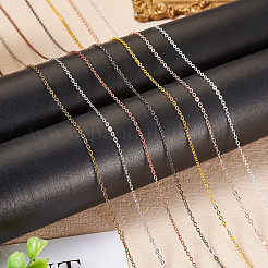 Железные плоские кабельные цепи с латунным покрытием CH-TAC0007-02AB