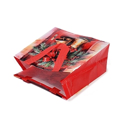 Прямоугольные рождественские сумки-тоуты из нетканого материала с принтом ABAG-P015-03C