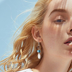 5 нить 5 цвета окрашенных натуральных пресноводных ракушек нити&nbsp;SHEL-BBC0001-13