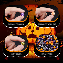 Kit de bisutería con cuentas para Halloween&nbsp;DIY-OC0008-65