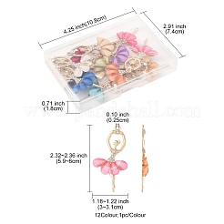 12шт 12 цвета сплава большие подвески FIND-FS0003-43