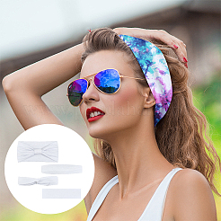 16 шт. 4 стиля повязки на голову из хлопка/полиэстера для женщин&nbsp;OHAR-OC0001-09