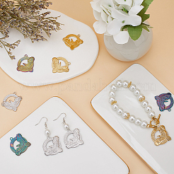 9個3色201ステンレスペンダント  ワシ  ミックスカラー  28x31x2mm  穴：2.5mm  3個/カラー&nbsp;STAS-CN0001-62