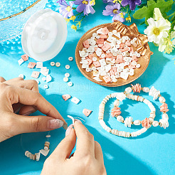 Набор для самостоятельного изготовления браслета из натуральных ракушек&nbsp;DIY-CF0001-10