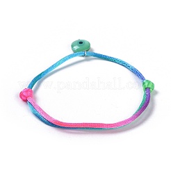 Bracciali in nylon con bretelle regolabili&nbsp;BJEW-JB04362-M