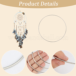 10 шт. железное кольцо для самодельной плетеной сети/паутины с перьями&nbsp;IFIN-SP0001-56A-P