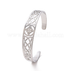 Браслеты-манжеты из нержавеющей стали 304&nbsp;BJEW-M234-02P